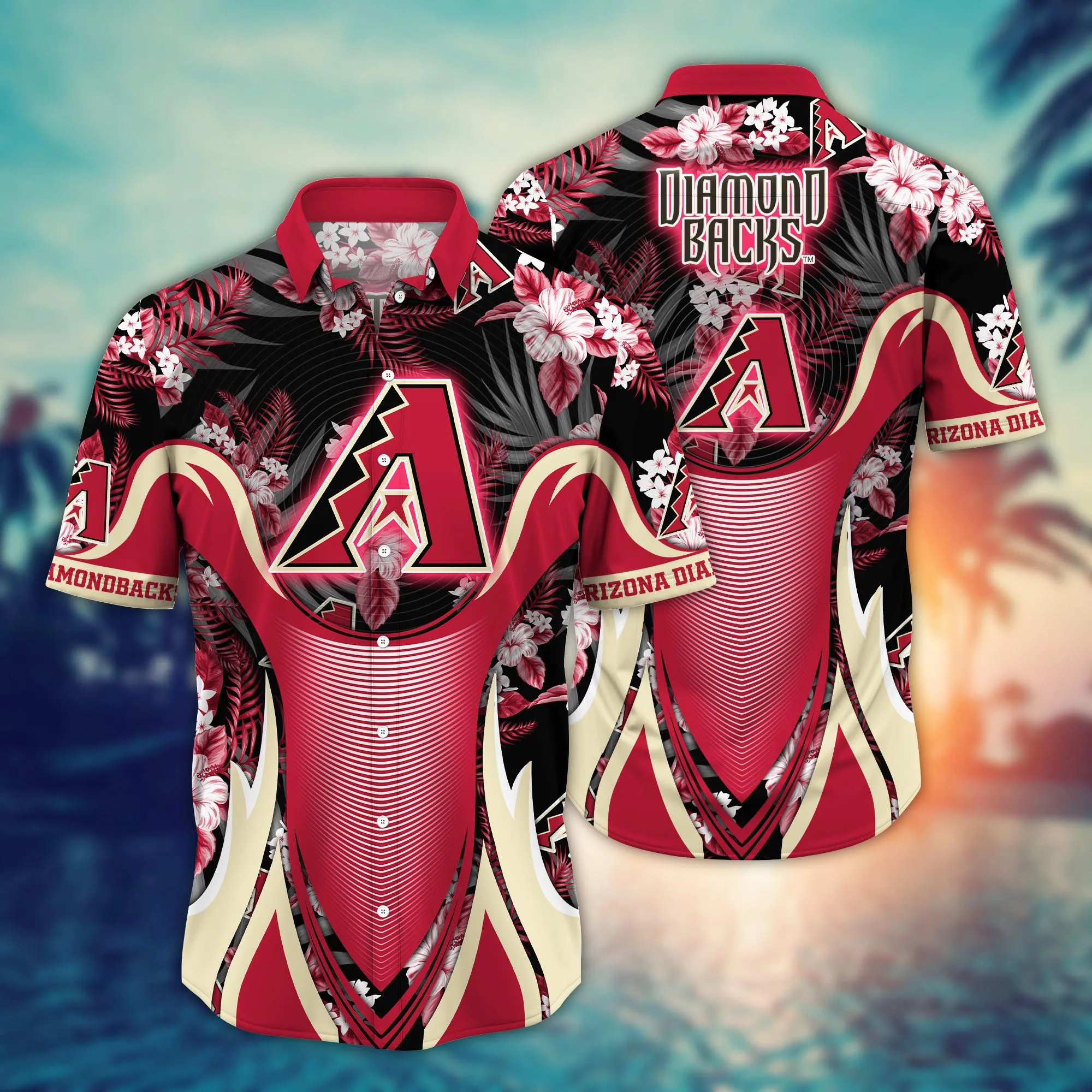 Arizona Diamondbacks Mlb Hawaiian Shirt High Temperatures Aloha Shirt