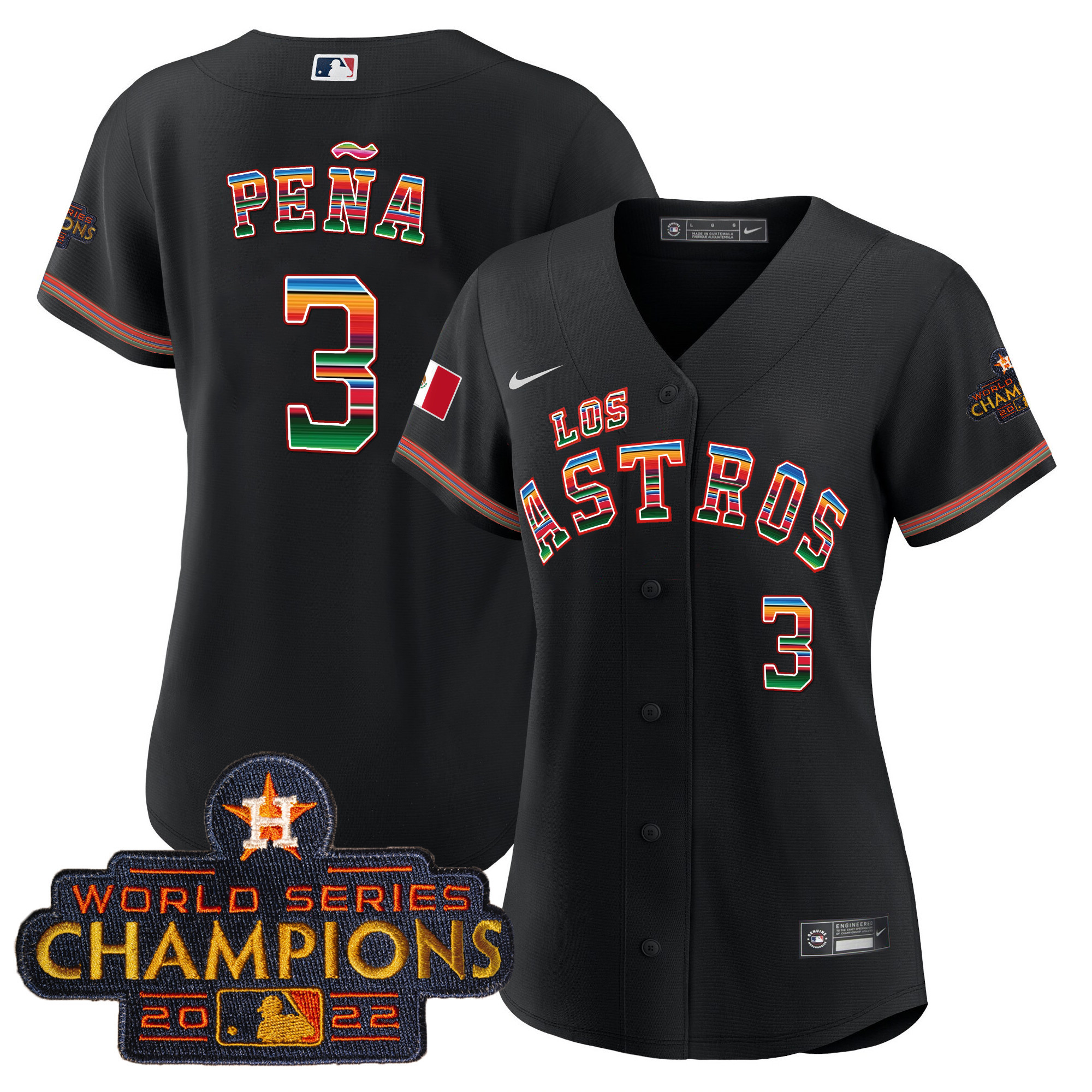 Women’S Houston Astros Los Astros Mexico Jersey – All Stitched