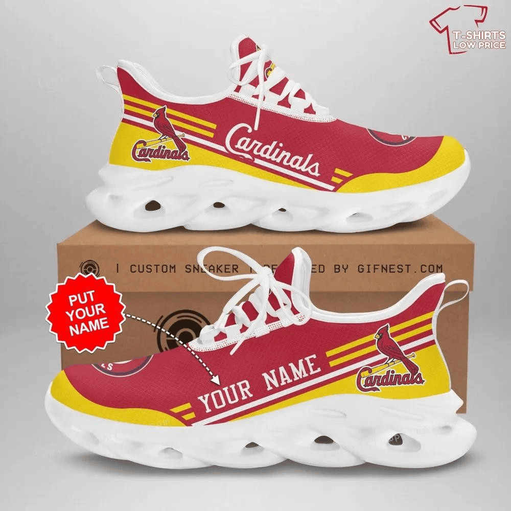 Personalize St. Louis Cardinals Max Soul Running Shoes