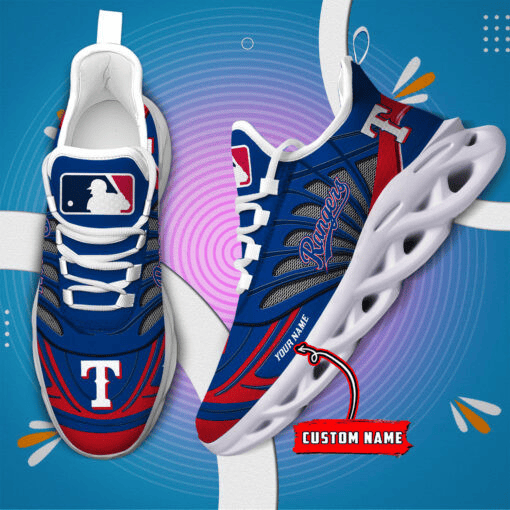 Texas Rangers Custom Name Max Soul Shoes Ver 2