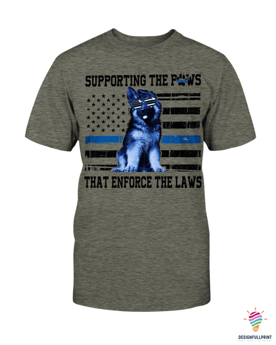 Police Dog Supporting The Paws That …