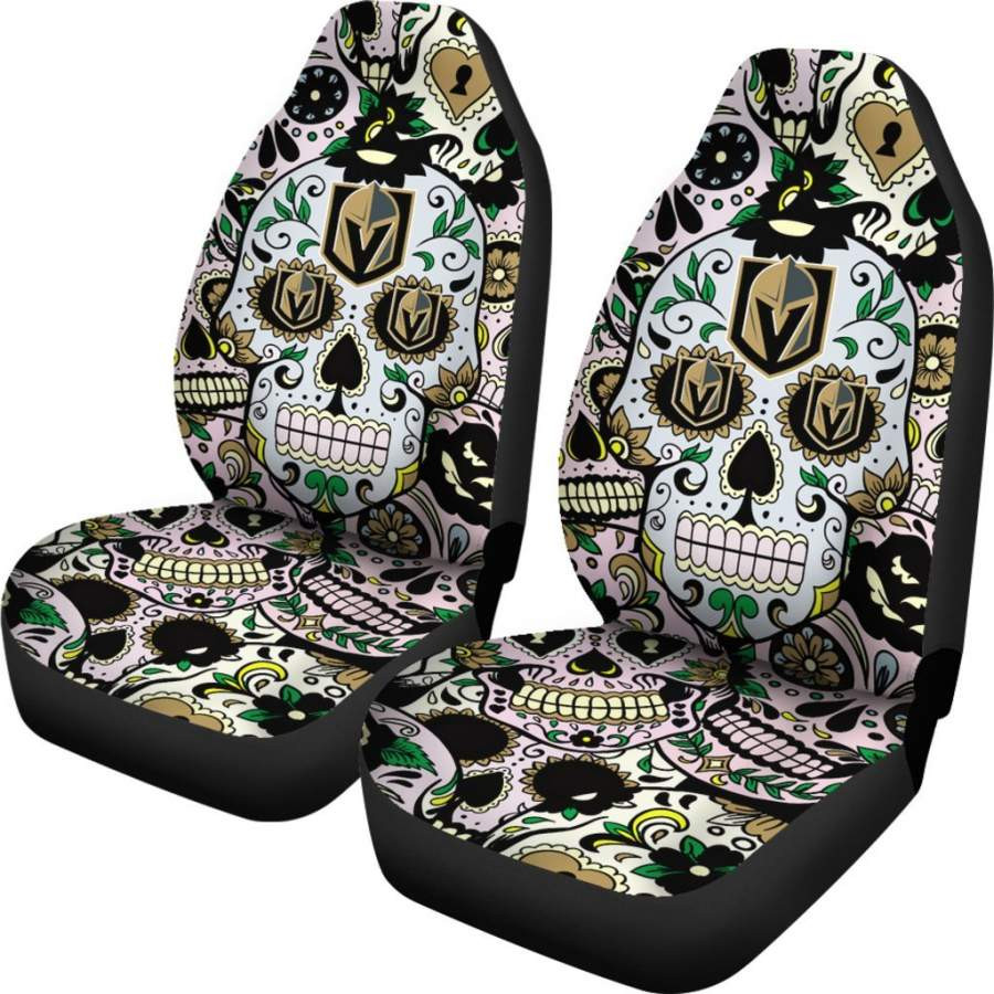 Party Skull Vegas Golden Knights Car Seat Covers CSC6836