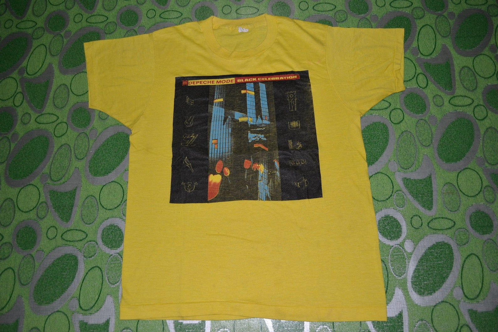 Vintage 1986 Depeche Mode Black Celebration Tour Concert Promo Album Rare 80S T-Shirt