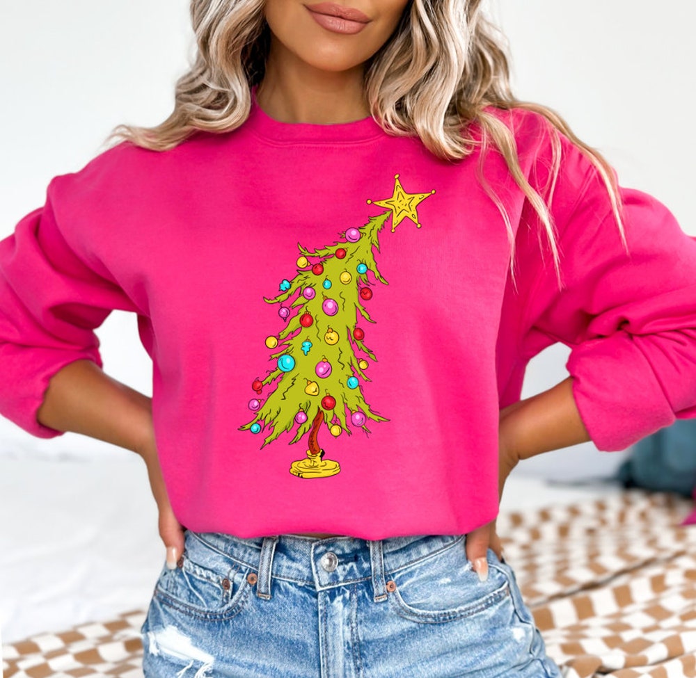 Christmas Tree - Trendy Christmas Tree, Sweatshirt, Christmas, Holidays, Gifts, Christmas Sweatshirt, Holiday Sweatshirt X Peckshirt Hoodiegen