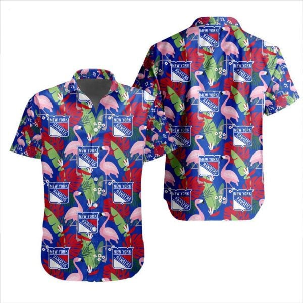 Nhl New York Rangers Special Aloha Style Design 3D Hawaiian Shirt