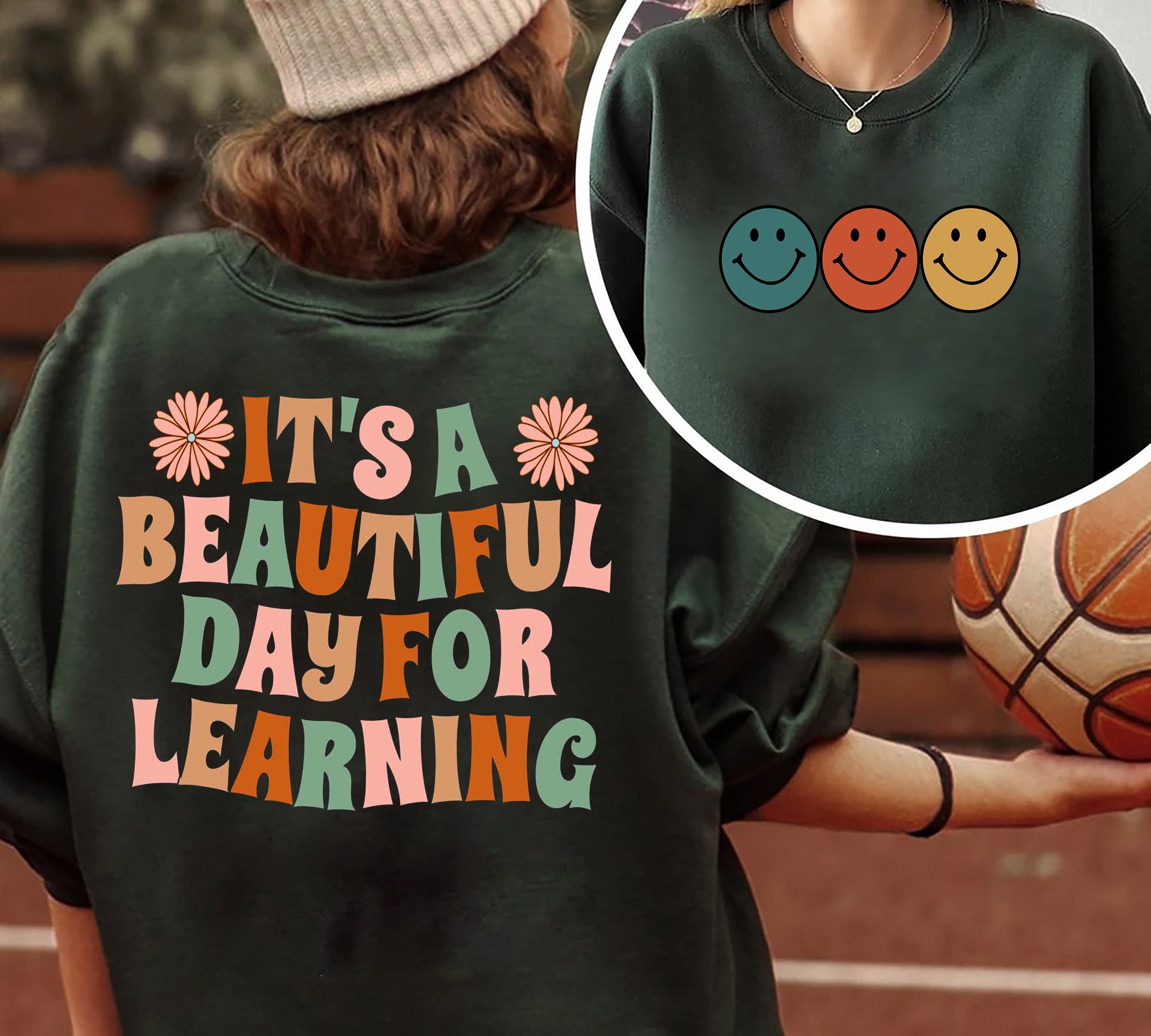 Groovy Hippe Teach Love Inspire, Teacher Sweatshirt, Teacher Shirt, Teacher Gift, Teacher Sweater, Back To School, Teacher Appreciation Shirt