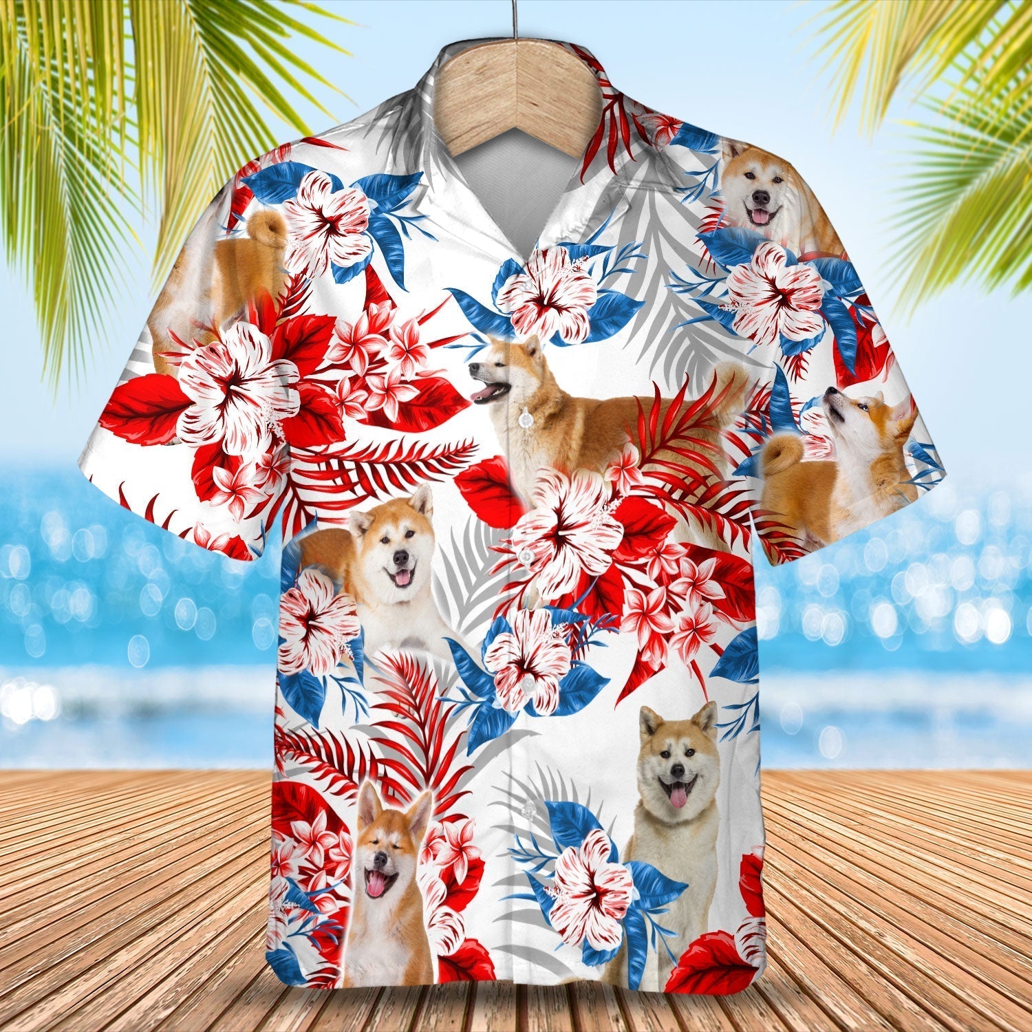 Akita Hawaiian Shirt – Summer Aloha Shirt, Hawaiian Shirt For Men And Women