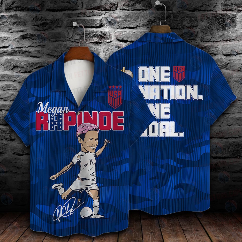 Megan Rapinoe  Uswnt Women 2023 Away 3D Print Hawaiian Shirt Shusw