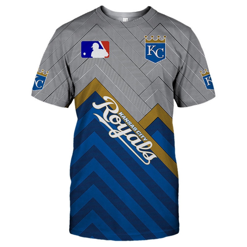 Kansas City Royals T-Shirt 3D Short Sleeve O Neck Gift For Fan