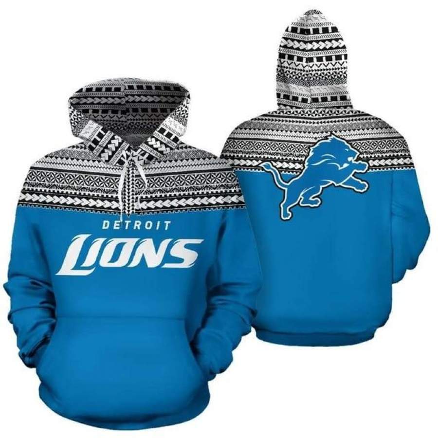 Detroit Lions Casual 3D Hoodie