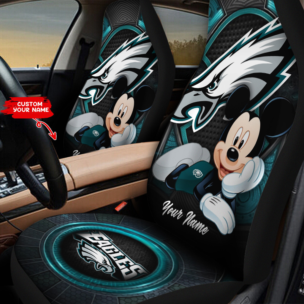 Philadelphia Eagles Personalized Car Seat Cover Set CSC8889