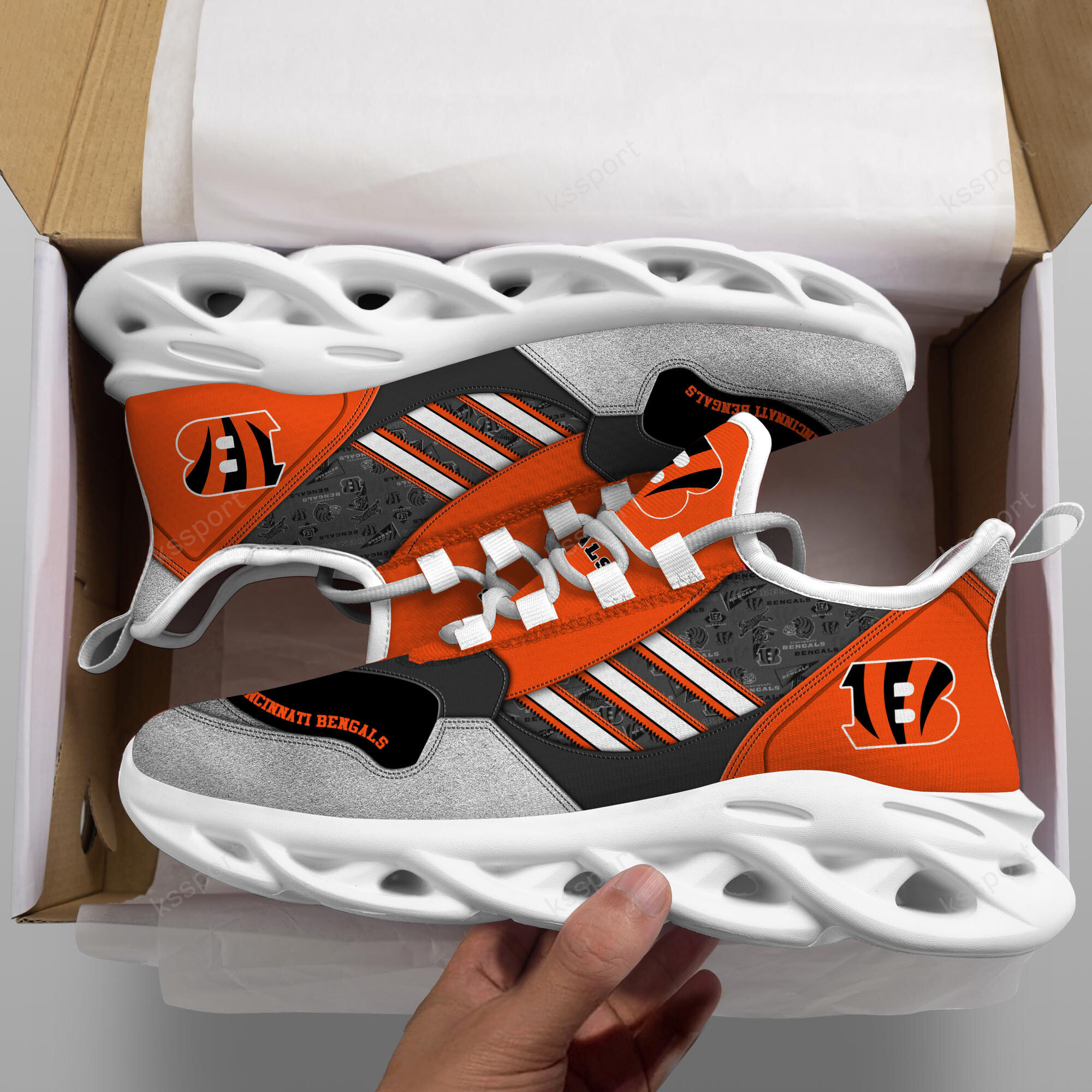 Cincinnati Bengals Clunky Sneaker Max Soul Shoes MS3156