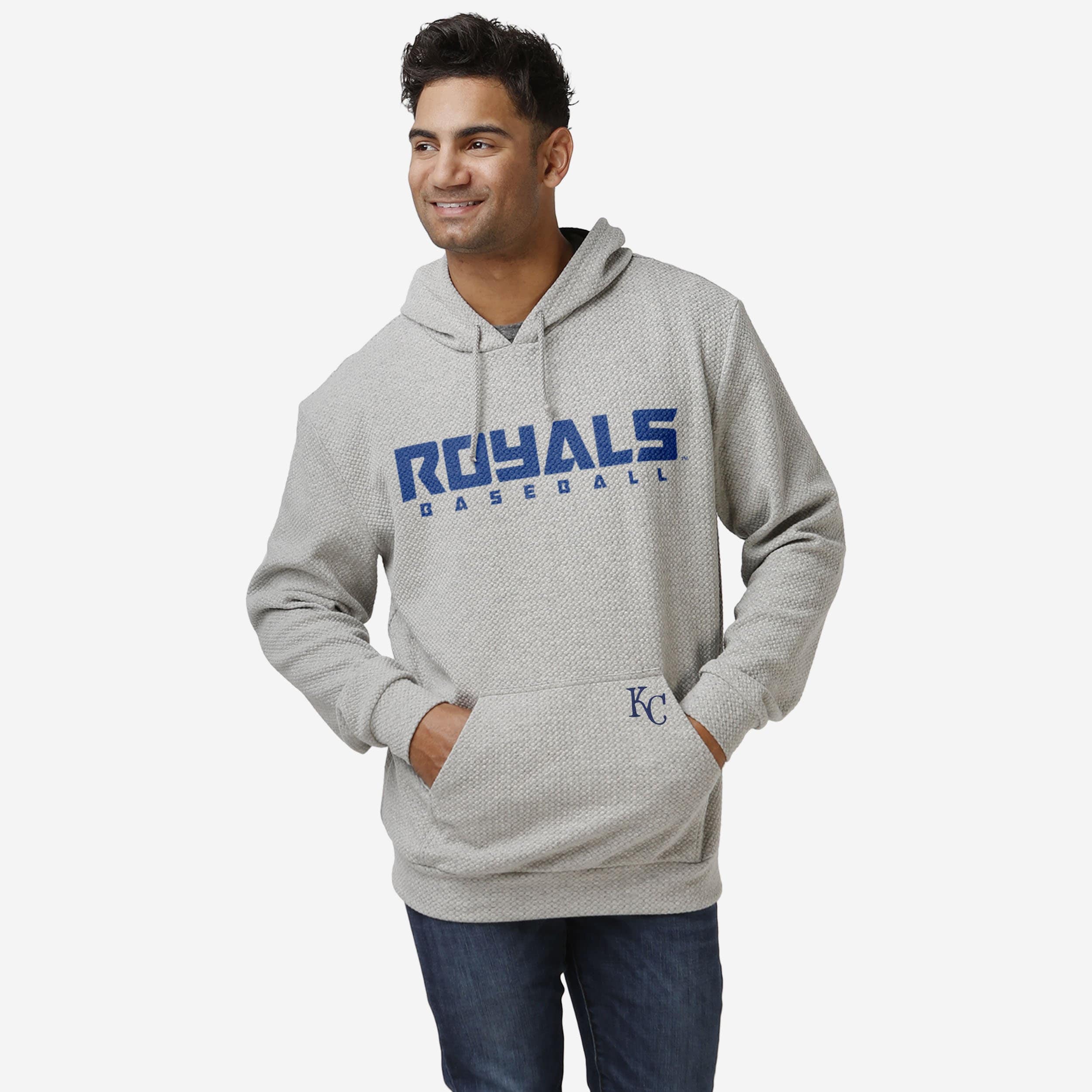 Kansas City Royals Gray Woven Hoodie