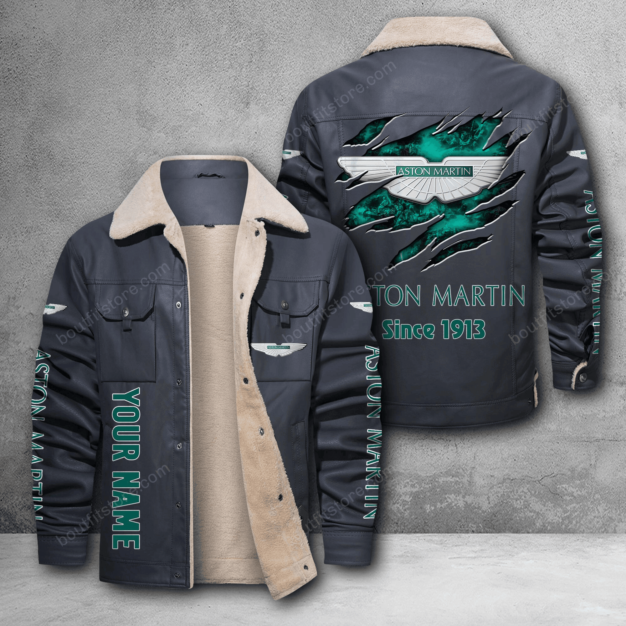 Aston-Martin DMH Custom Name Stand Collar Jacket