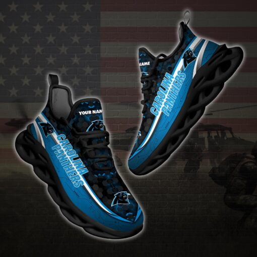 Carolina Panthers Personalized Clunky Sneaker Max Soul Shoes MS8578