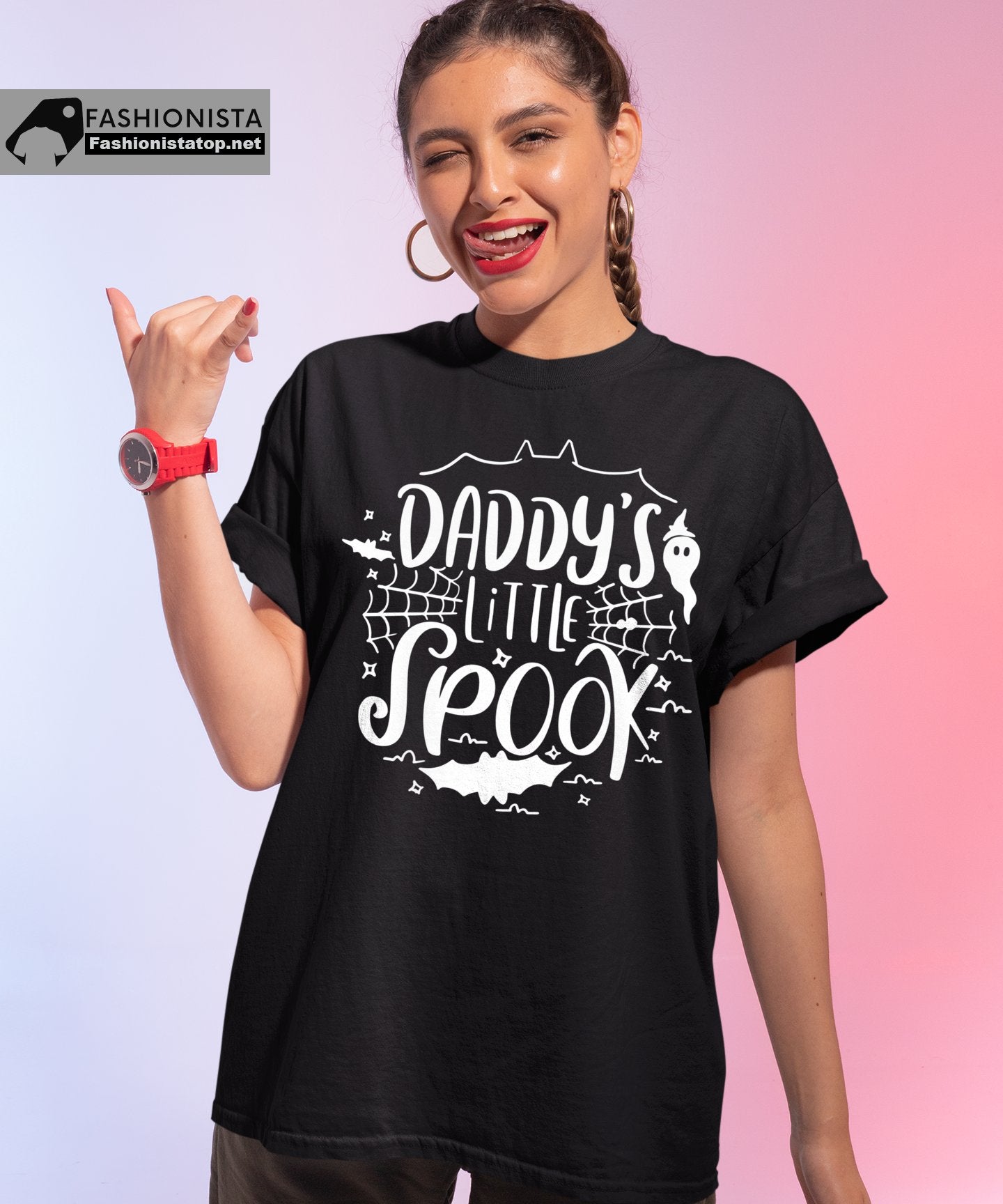 Father'S Day Daddys Little Spook Halloween Quotes Gift Unisex T Shirts
