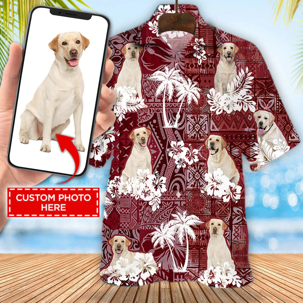 Customized Photo Dog Cat In Hawaiian Shirt For Men And Woman, Best Gift To Pet Lovers