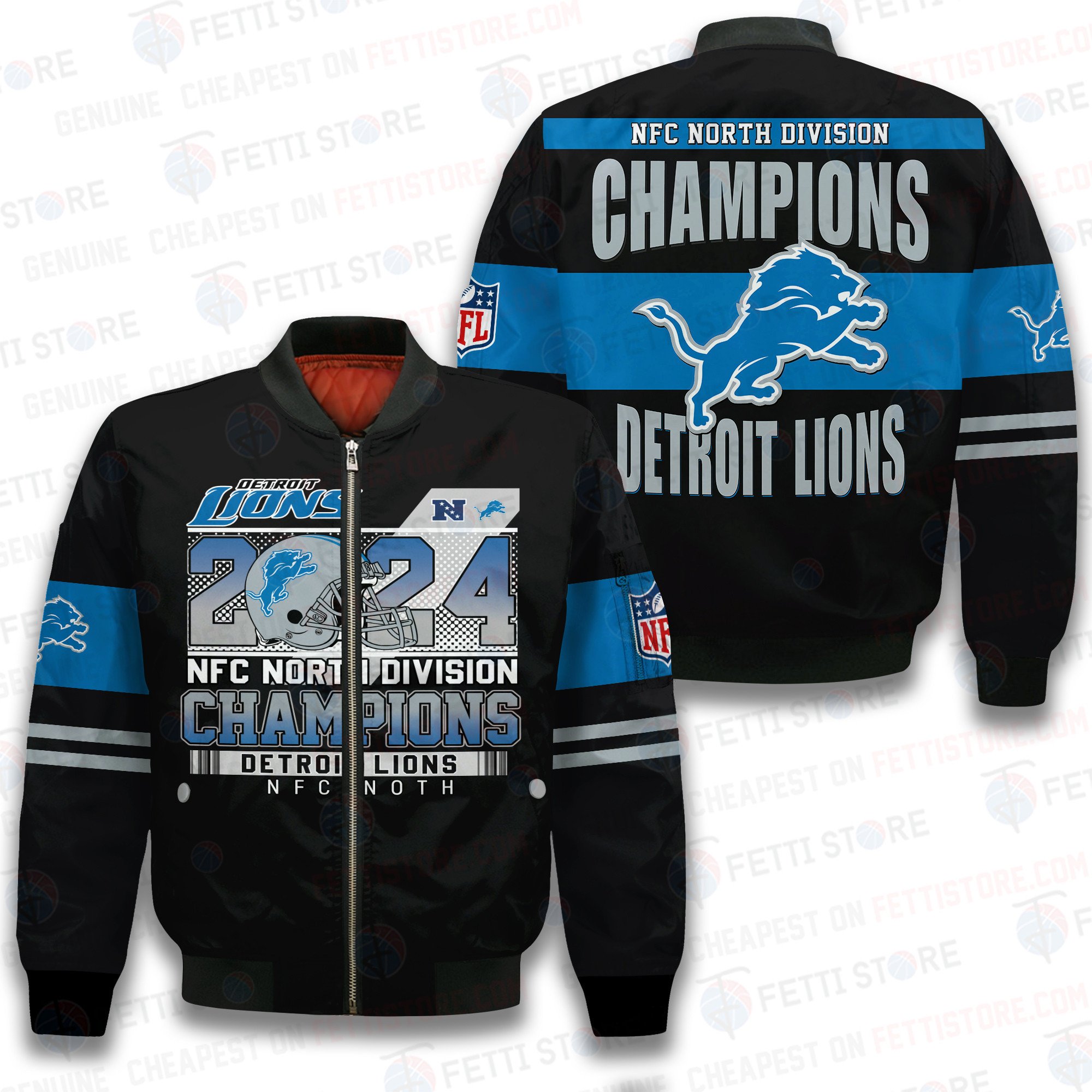 Detroit Lions National Football League Bomber Jacket STM BJ531