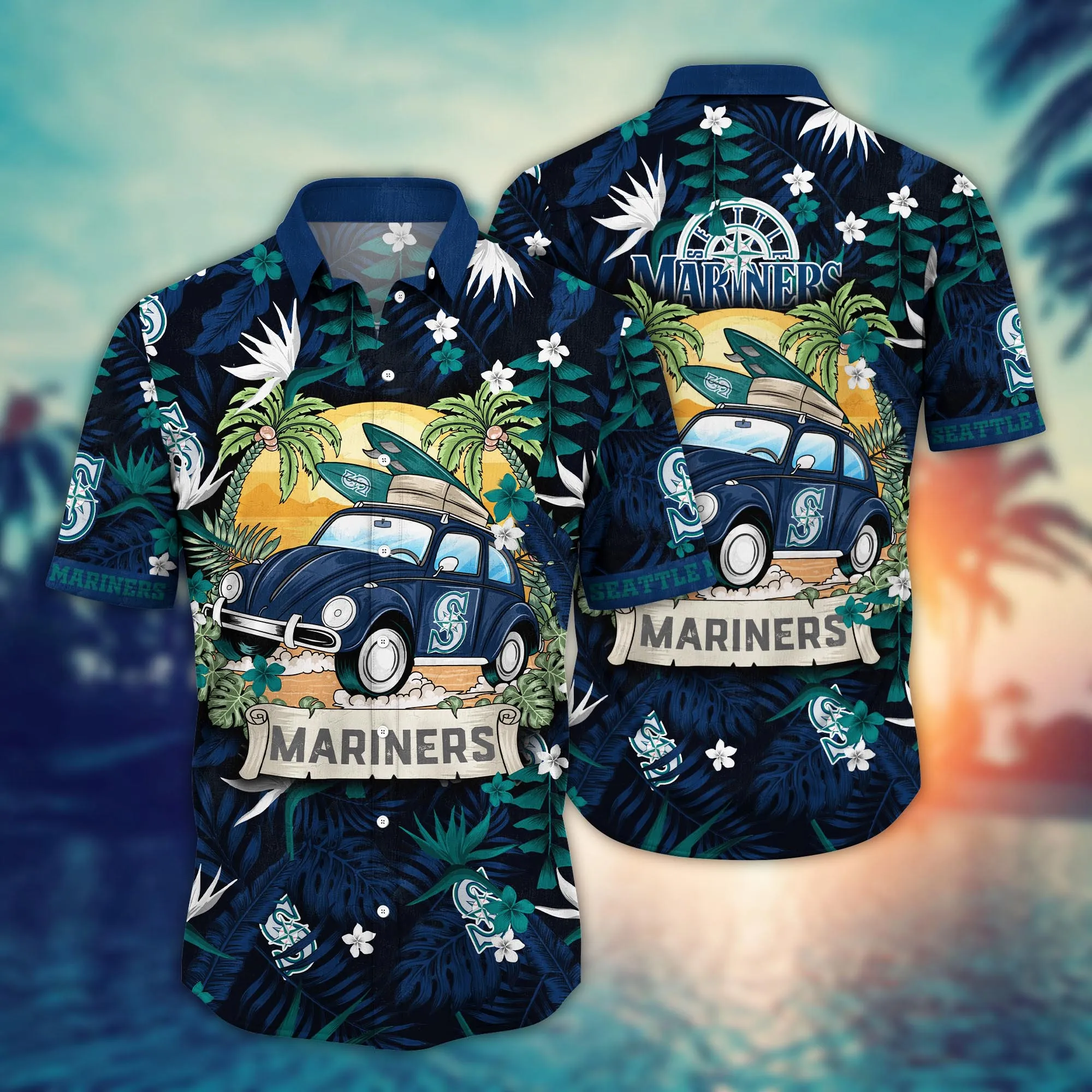 Seattle Mariners Mlb Hawaiian Shirt Beer Gardenstime Aloha Shirt