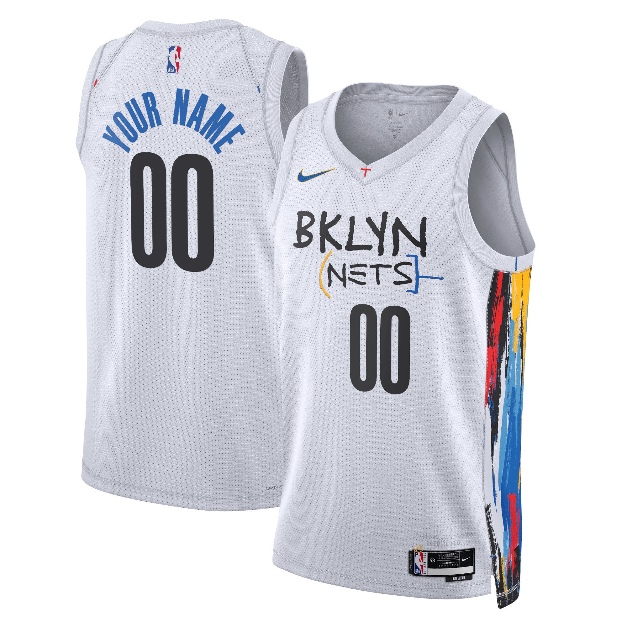 Brooklyn Nets Nike Unisex 2022/23 Swingman Custom Jersey – City Edition – White