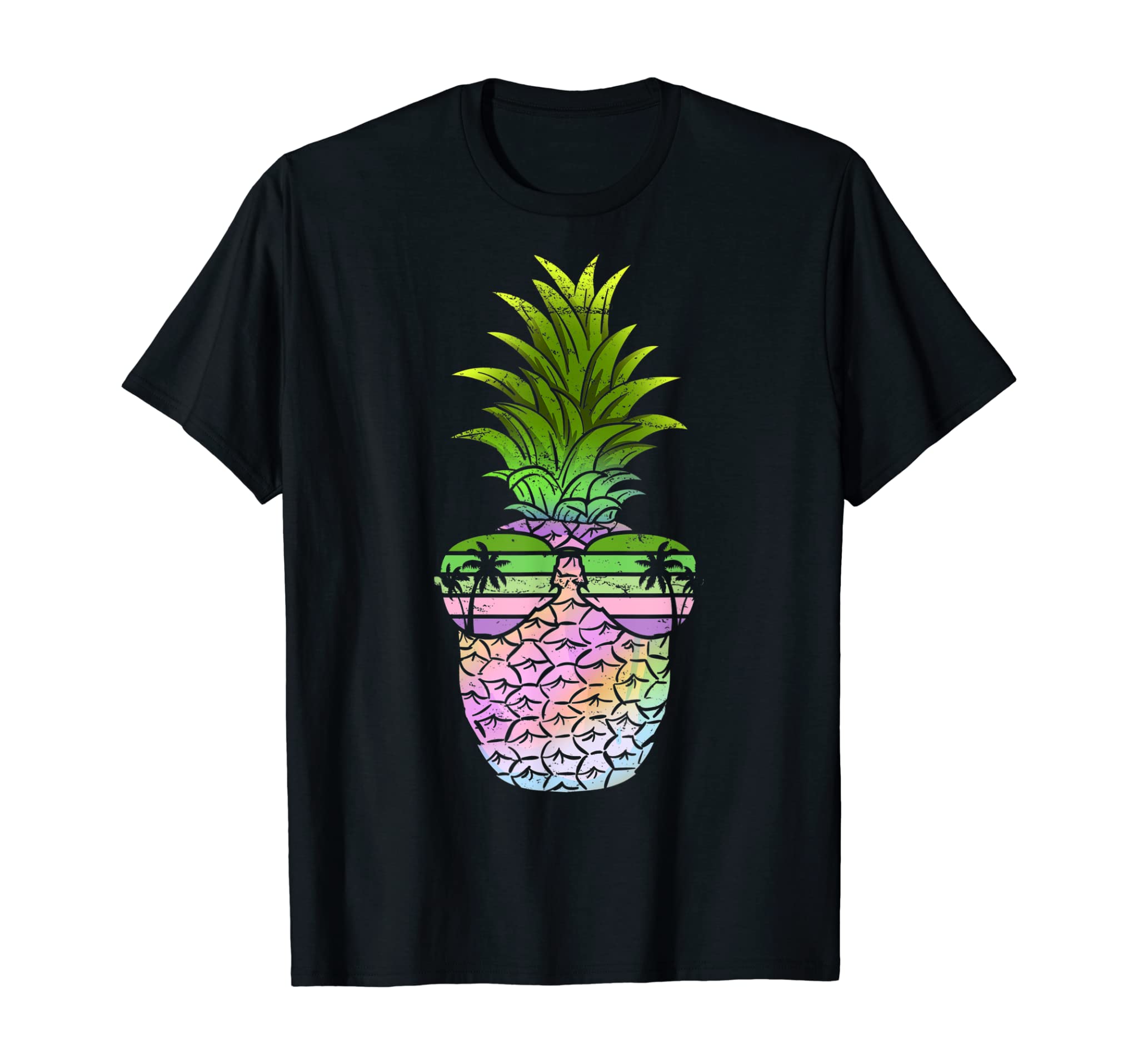 Pineapple Aloha Hawaii Summer Vacation Hawaiian Vintage T-Shirt