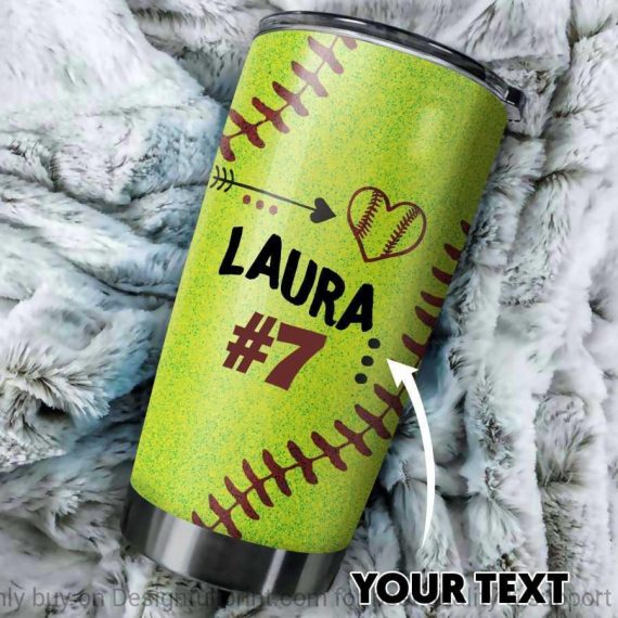 Softball Personalized Tumbler