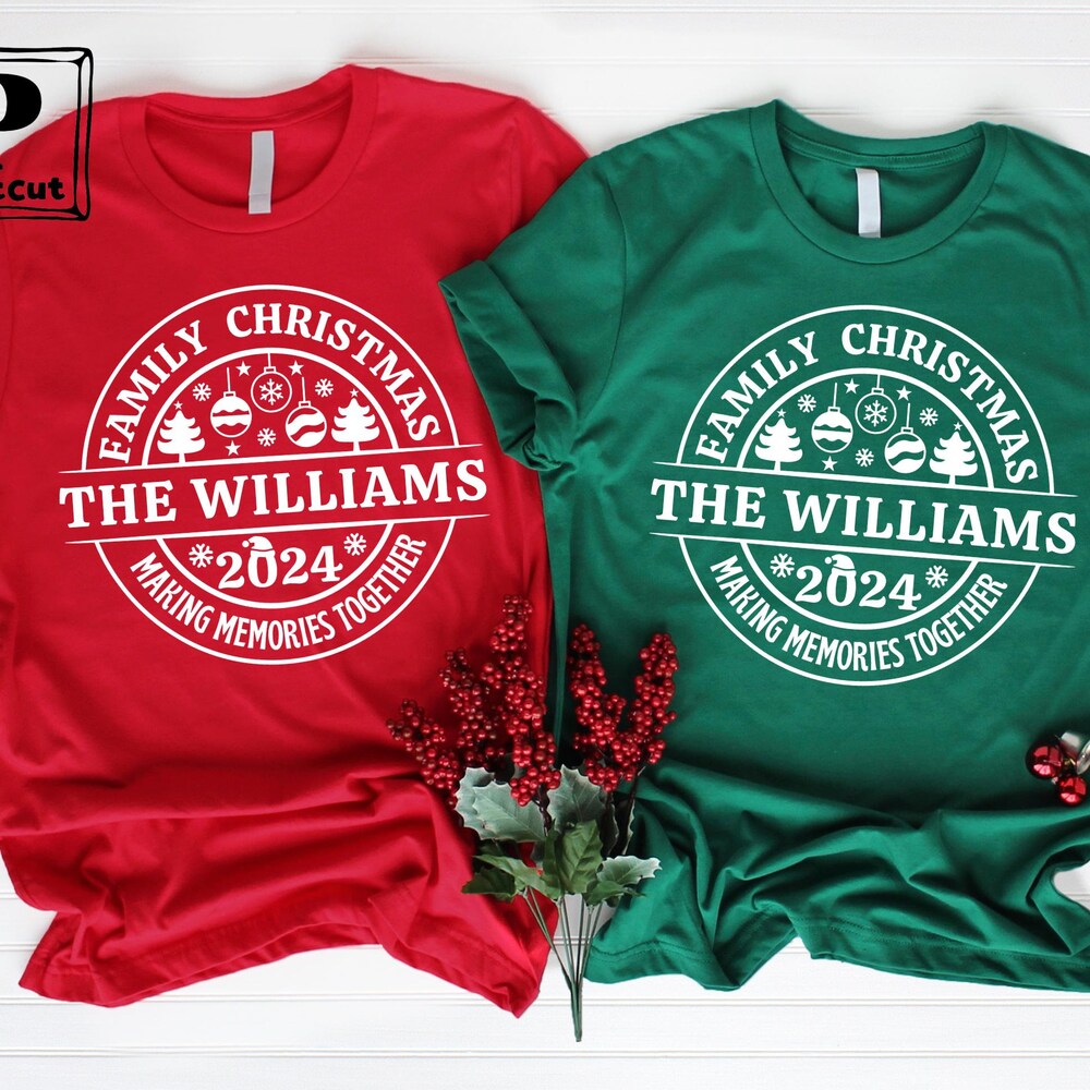 Family Christmas 2024 Svg, Christmas Shirts 2024 Svg, Custom Name Christmas Shirt, Family Christmas Shirts, Silhouette , Digital Download Livingtee