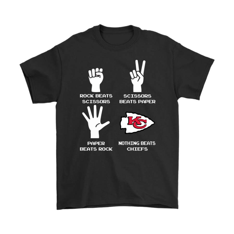 Rock Paper Scissors Nothing Beats The Kansas City Chiefs Shirts