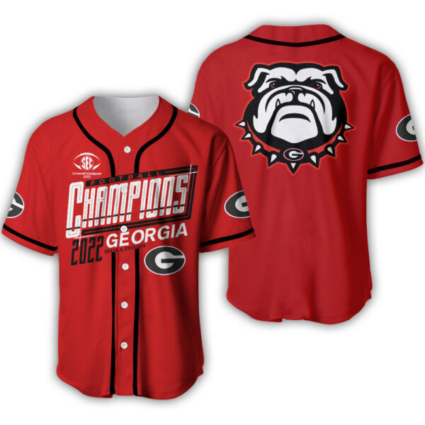 Georgia Bulldogs Sec Champions 2025 Jersey Ver 3