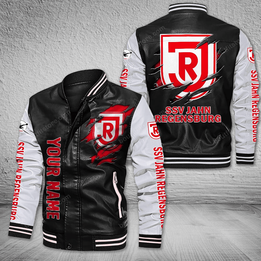 Jahn Regensburg Leather Varsity Jacket