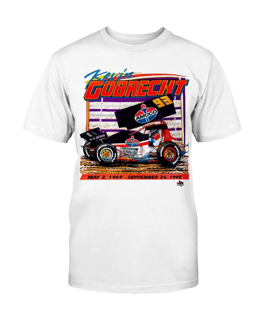 Vintage 1990S Kevin Gobrecht Sprint Car World Of Outlaws Racing Graphic T Shirt 070121