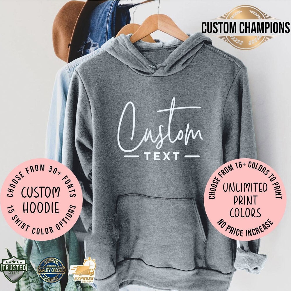 Custom Hoodie, Personalized Design/Logo Hoodie, Custom Unisex Hoodie, Custom Printed Hoodie, Custom Apparel, Custom Pullover, Custom Hoody - Where Art Meets Style