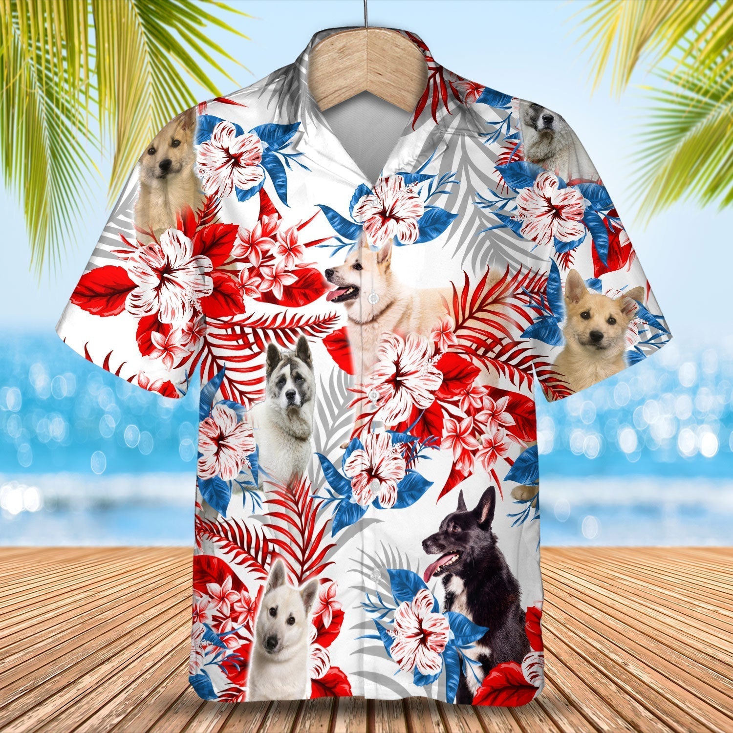 Norwegian Buhund Hawaiian Shirt – Summer Aloha Shirt, Hawaiian Shirt For Men And Women