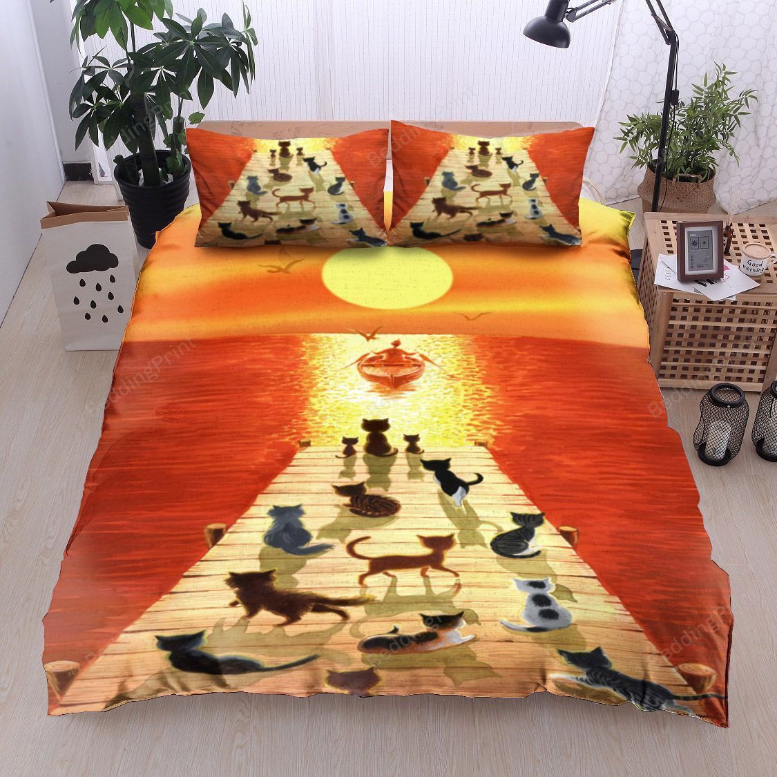 3D Cats On The Bridge At The Sunset …