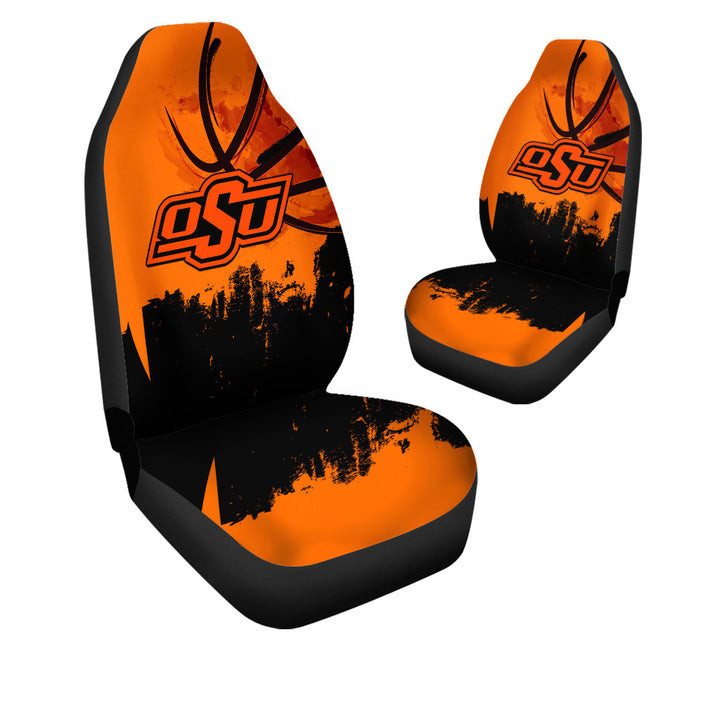 Oklahoma State Cowboys Orange Black Car Seat Cover Set CSC7557