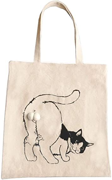 ALGET Women Tote Bag Cute Kitty Cat Balls Design, Handmade Handbag Canvas Shoulder Zipper Bags, with Inner Pocket, Best Tote Bags Ideas, Cute Tote Bags Ideas, Tote Bag Design Ideas, Girls Tote Bag, Best Canvas Tote Bags Ideas