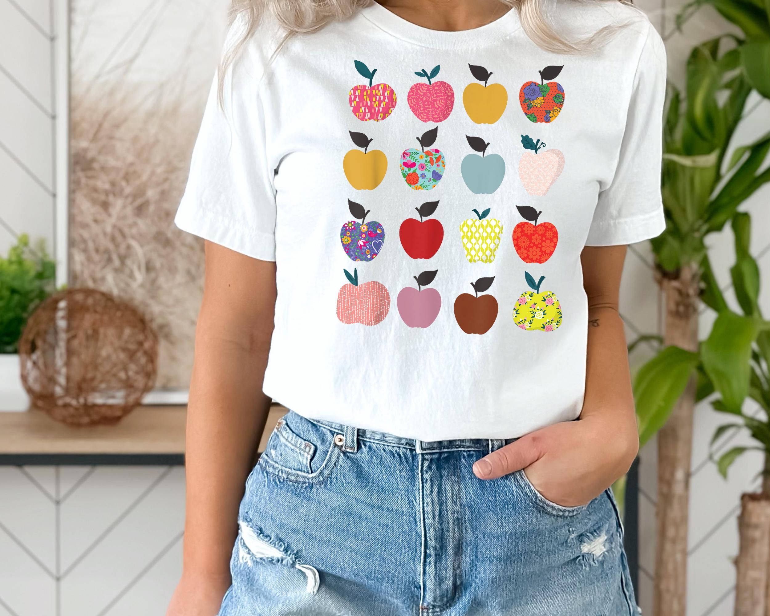 Shirt Ideas, Folk Art Apples Teacher …