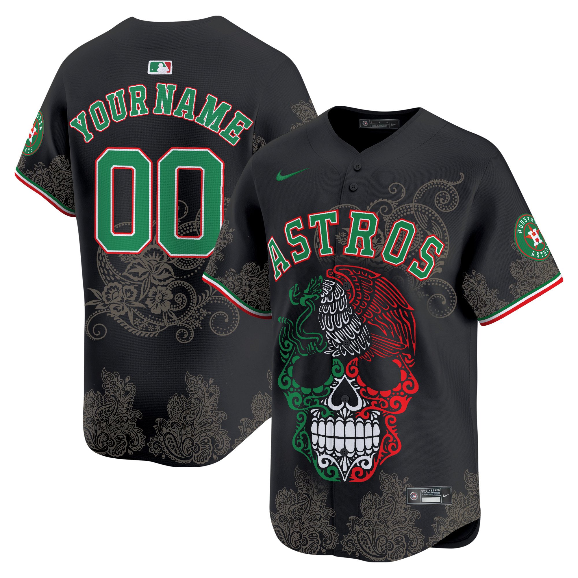 Astros Aztec Warrior Skull Vapor Limited Custom Jersey – Printed