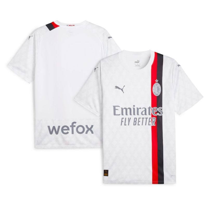 Ac Milan Puma 2023/24 Away Custom Jersey – White