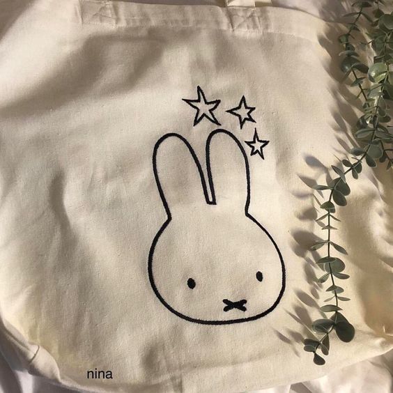 miffy Tote bag, Canvas Tote Bags, Tote Bag Design, Tote Bag Idea