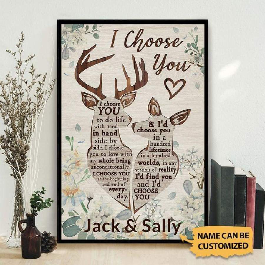 Personalized Deer I Choose You Poste &hellip;