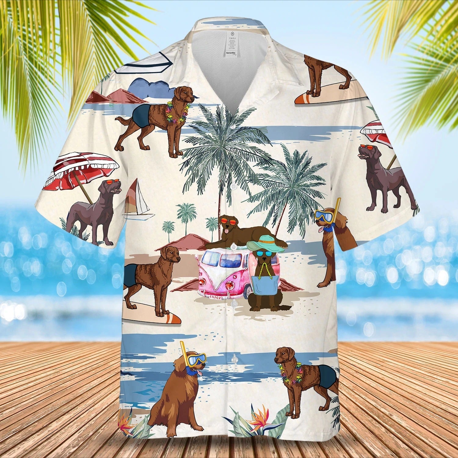 Chesapeake Bay Retriever Summer Beach Hawaiian Shirt, Cool Hawaii Shirt For Travel Summer