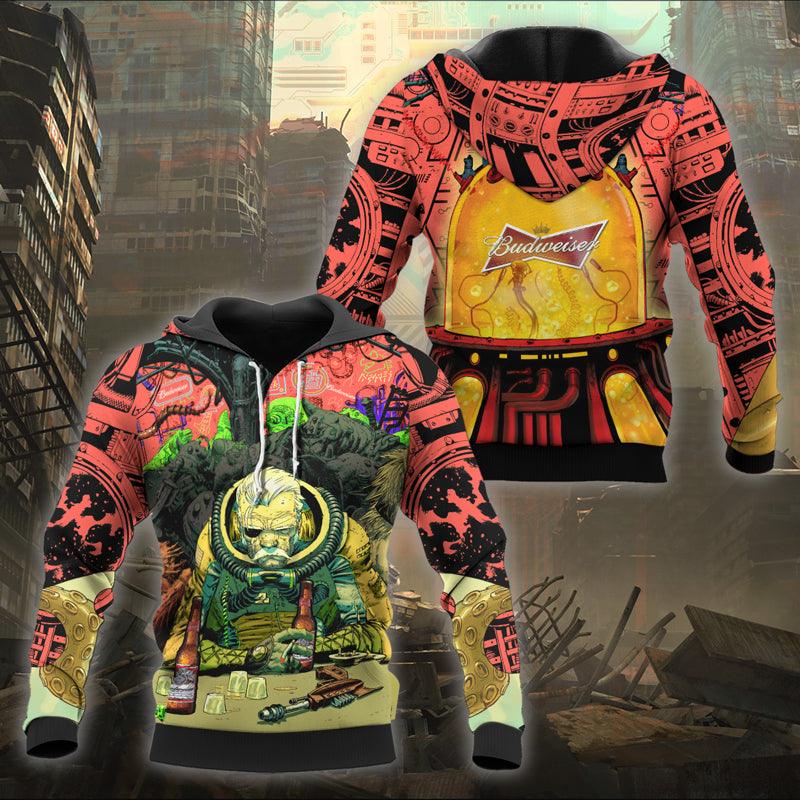 The Old Man Of Fear Agent Drink Budweiser Hoodie & Zip Hoodie