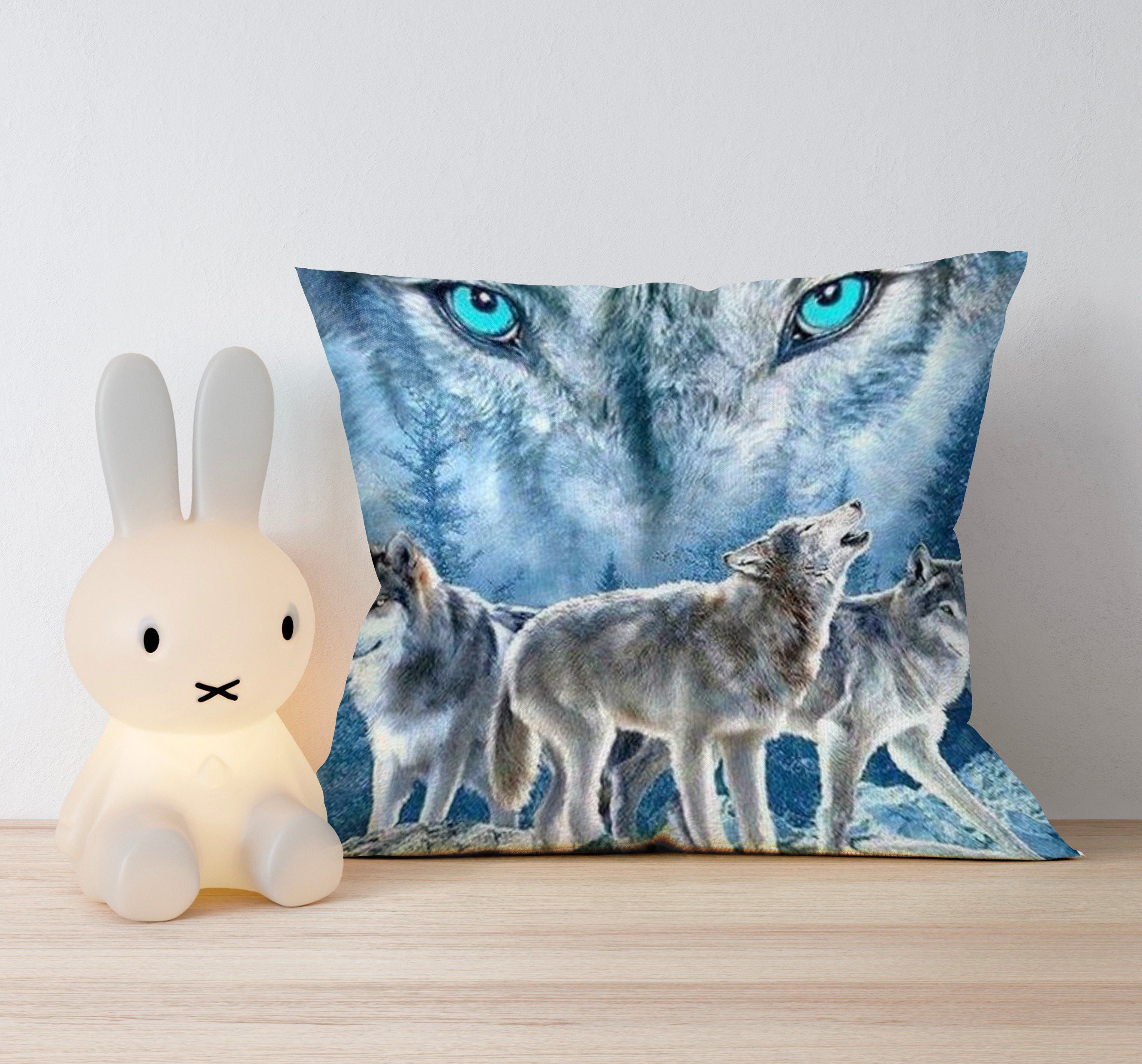 Snow Wolf Pillow Cover Full 3D Print &hellip;