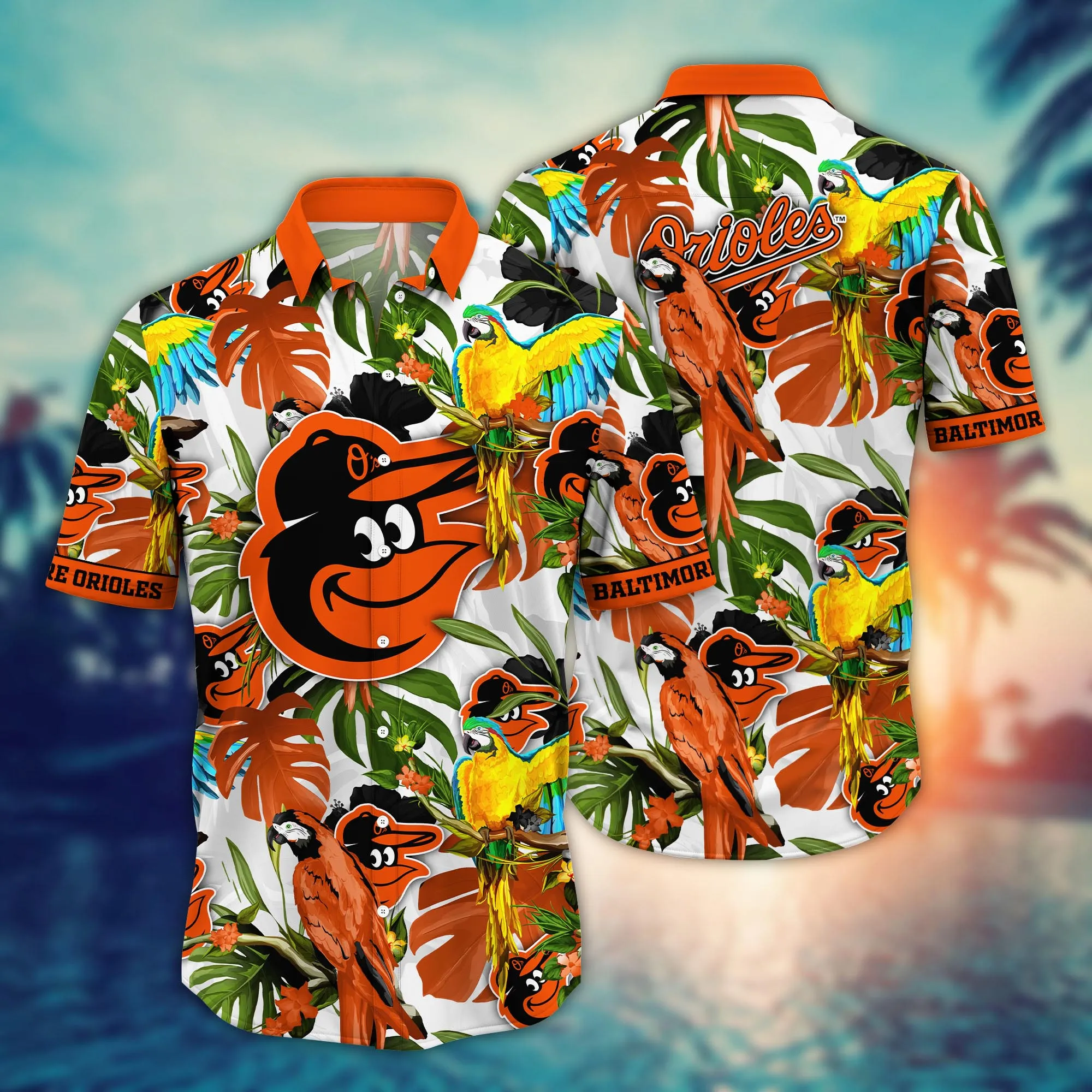 Baltimore Orioles Mlb Hawaiian Shirt Sunglassestime Aloha Shirt