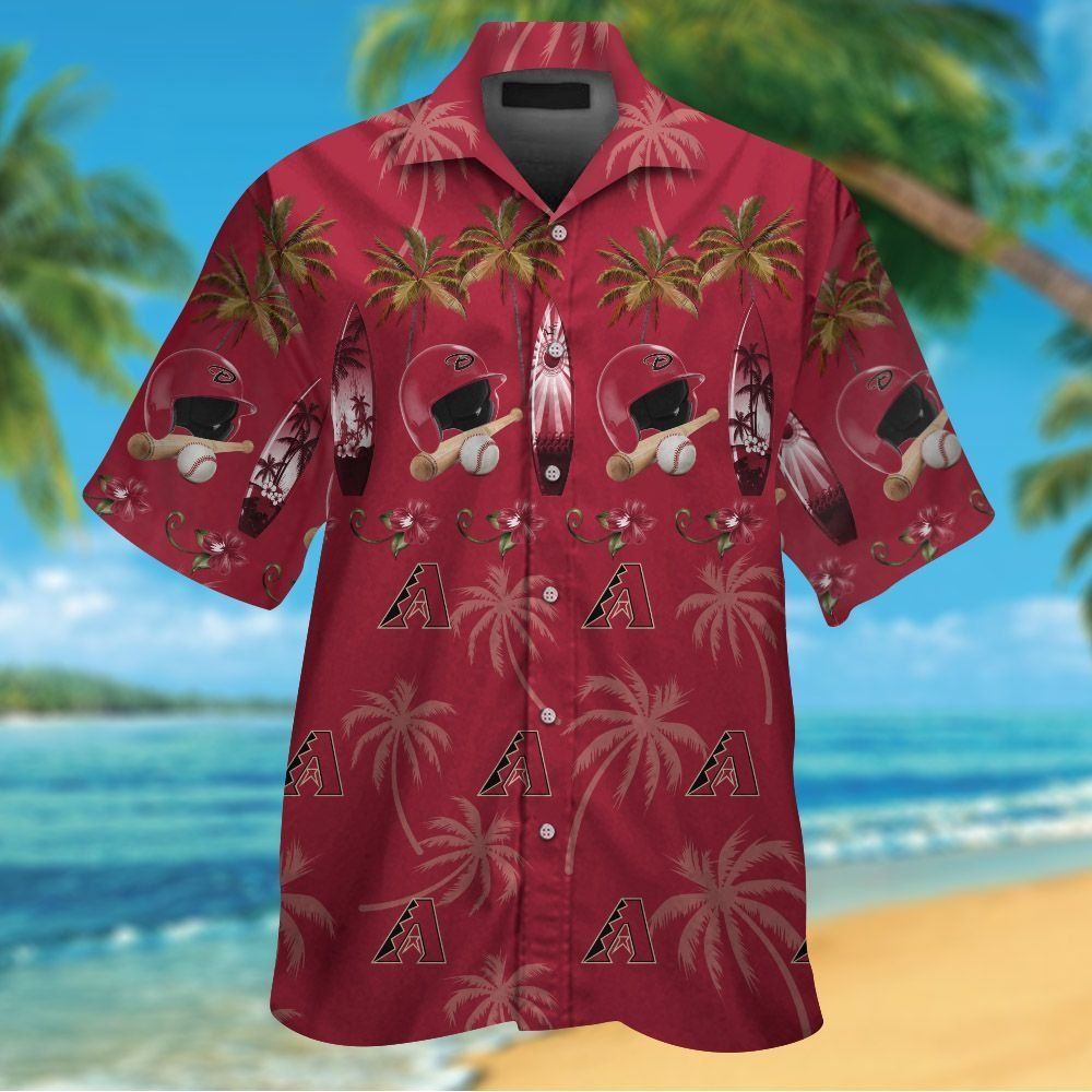 Arizona Diamondbacks Hawaiian Short Sleeve Elegance Tropical Shirt Design