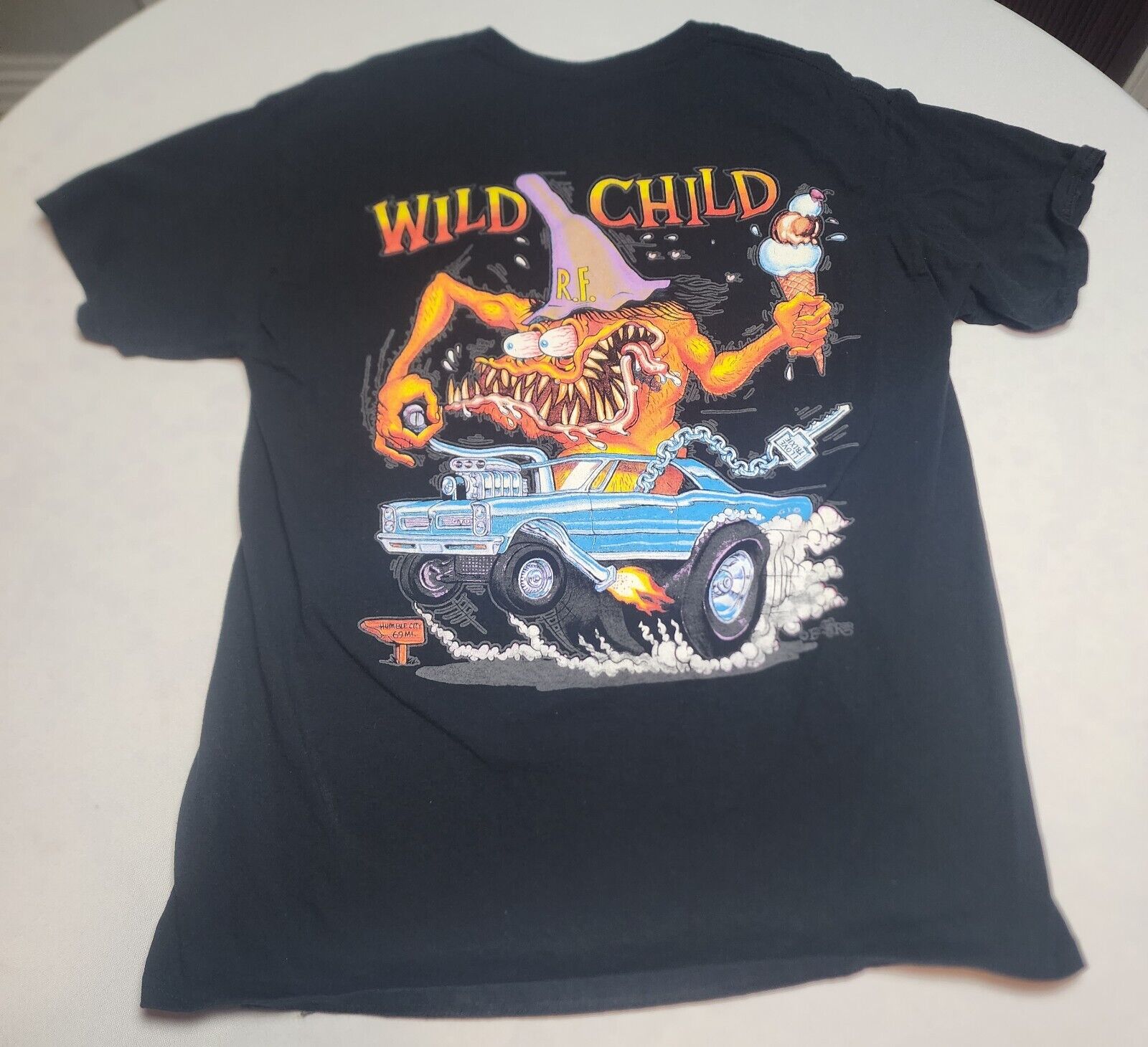 Vintage Rat Fink Ed Big Daddy Roth Race Hot Rod Wild Child Shirt Outfit