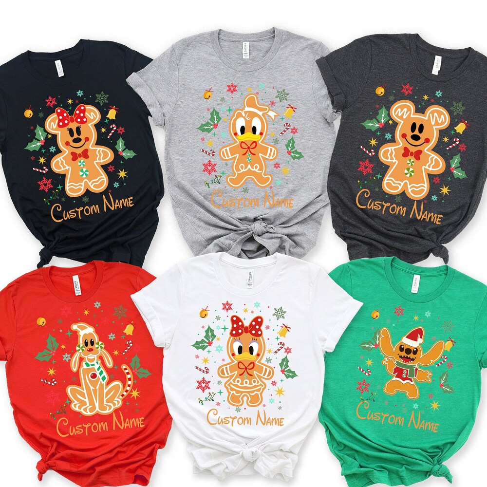 Mickey And Friends Gingerbread Disney Sweatshirt, Disney Christmas Shirt, Mickey And Friends Shirt,Christmas Party Shirt,Custom Disney Shirt X Sunrug Amarkshirts