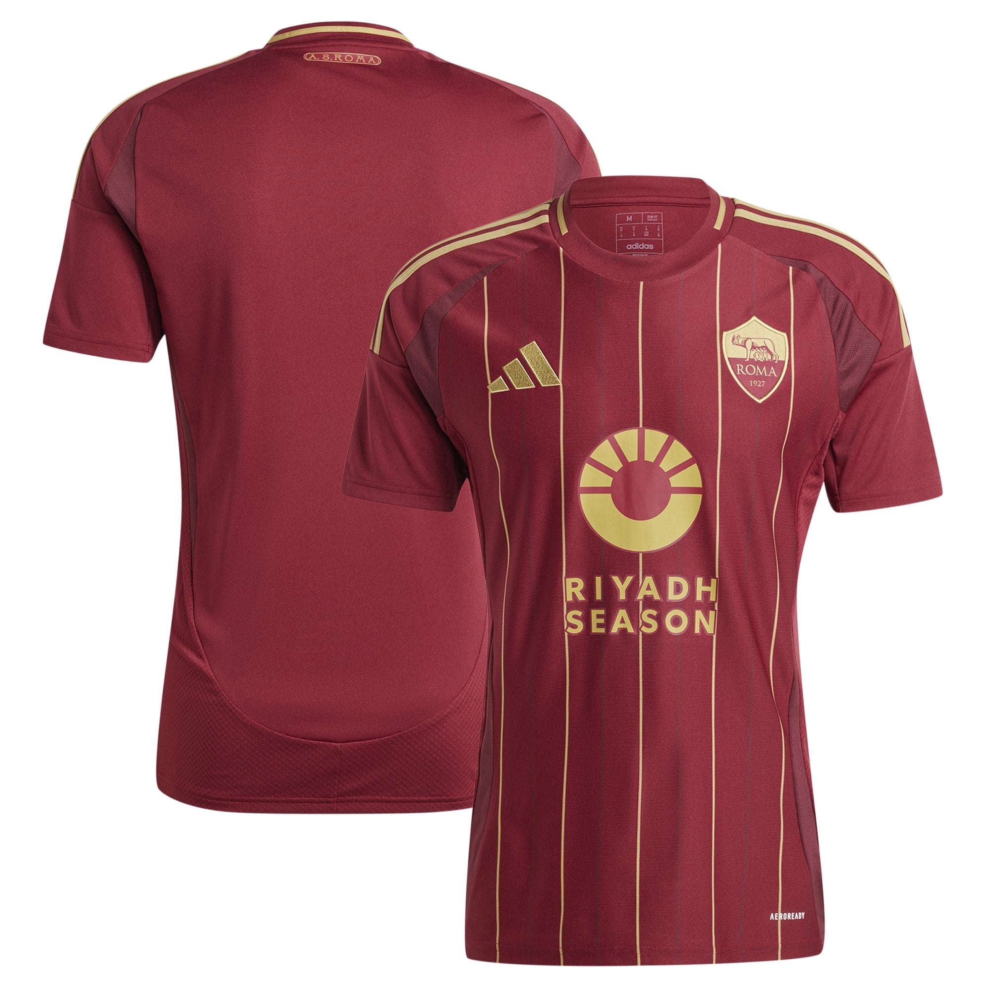 As Roma Adidas 2024/25 Home Custom Jersey – Burgundy