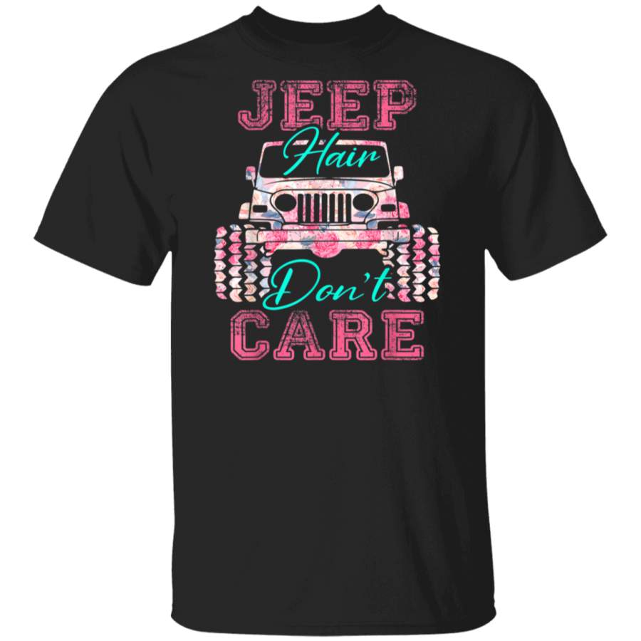 Vintage Jeeps Hair Don’t Care Gift for Women T Shirt